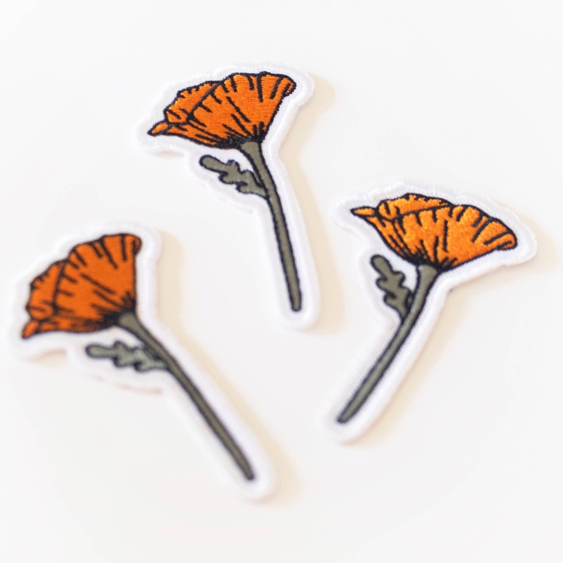 California Poppy Themed Patches - Wander Together Outfitters