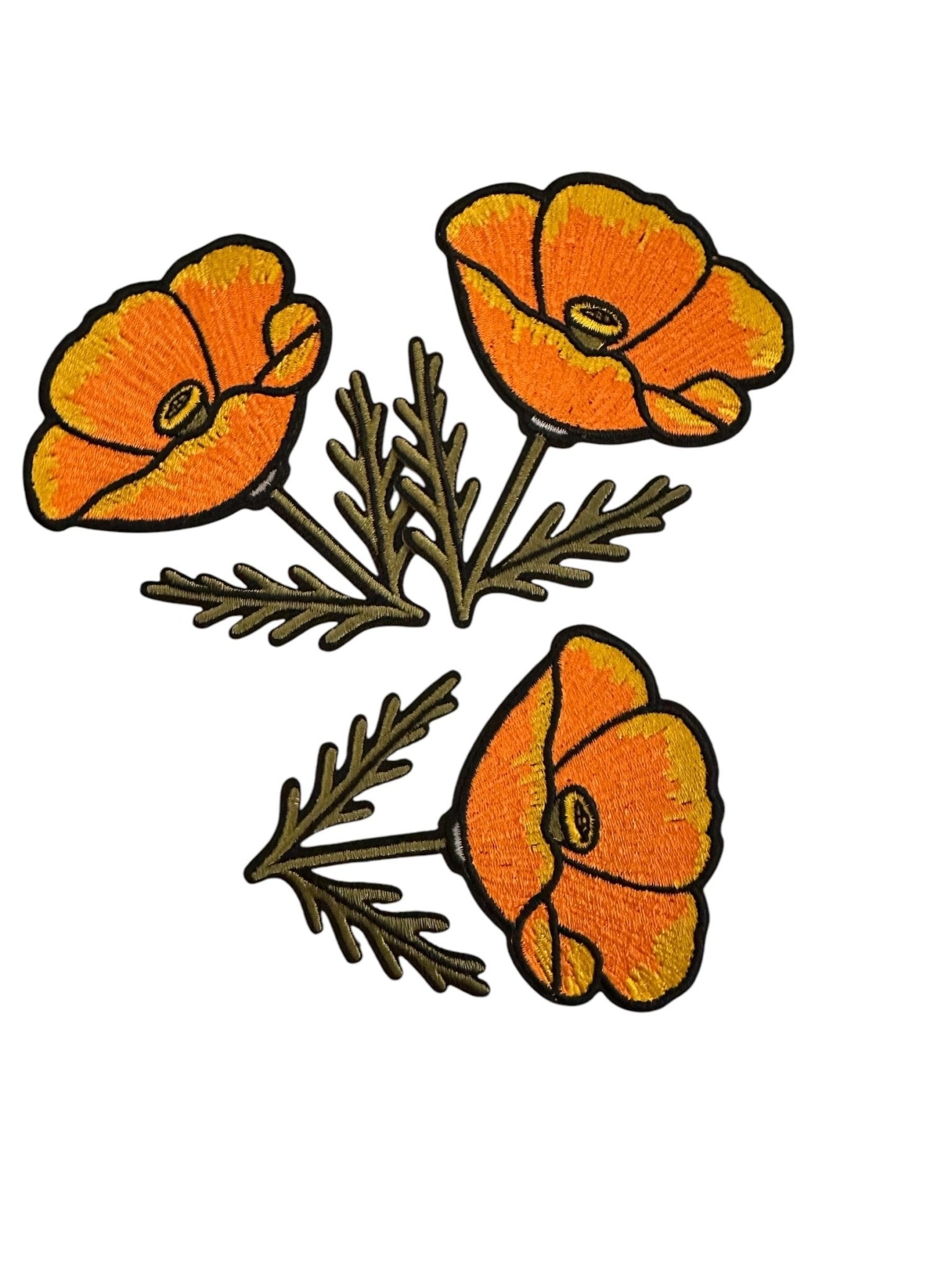 California Poppy Themed Patches - Wander Together Outfitters