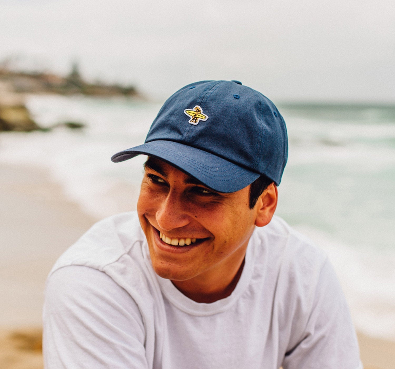 California Surfer Bear Dad Hat - Wander Together Outfitters