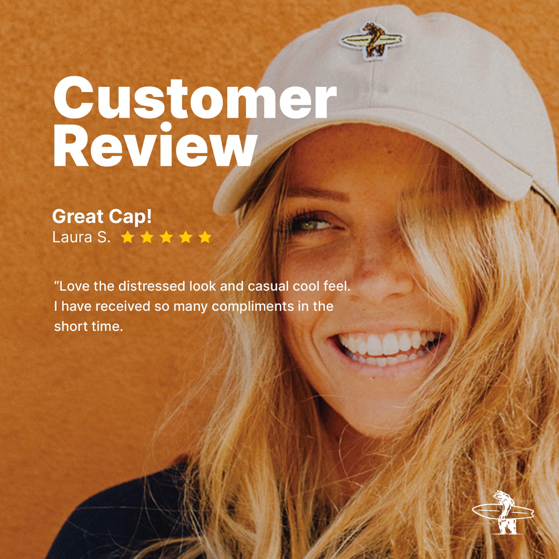 California Surfer Bear Dad Hat - Wander Together Outfitters