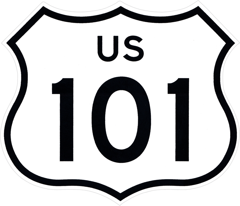 California - US 101 Sticker - Wander Together Outfitters