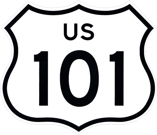 California - US 101 Sticker - Wander Together Outfitters