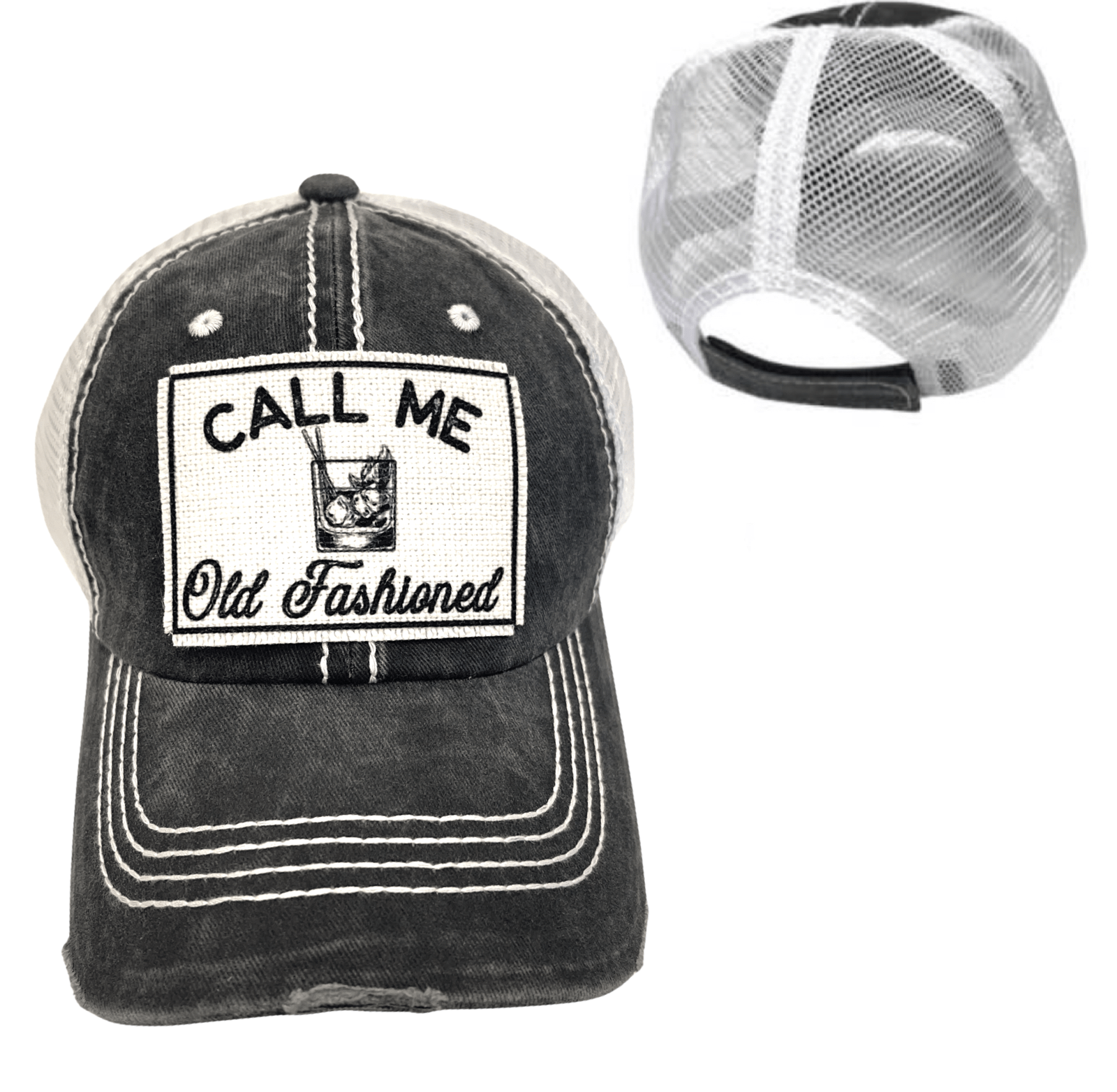 “Call Me Old Fashioned” Distressed Cap - Wander Together Outfitters