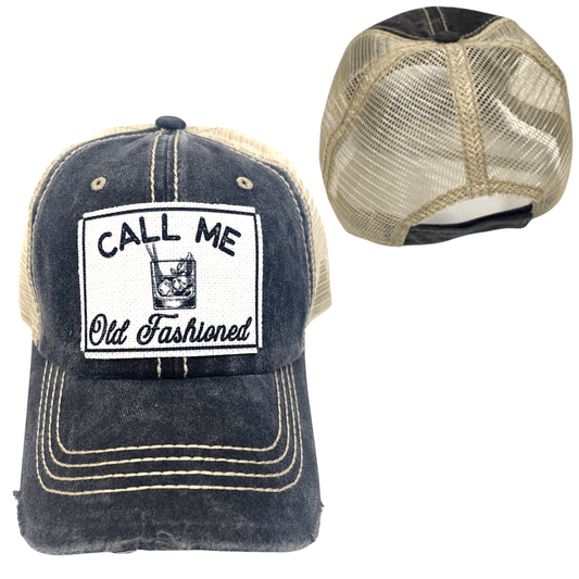 “Call Me Old Fashioned” Distressed Cap - Wander Together Outfitters