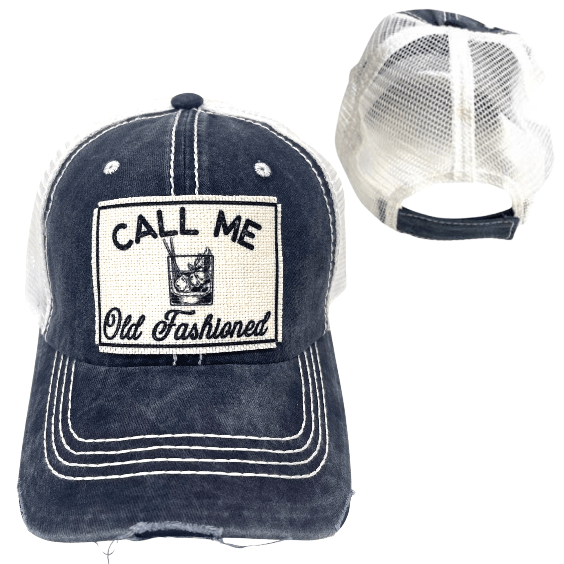 “Call Me Old Fashioned” Distressed Cap - Wander Together Outfitters