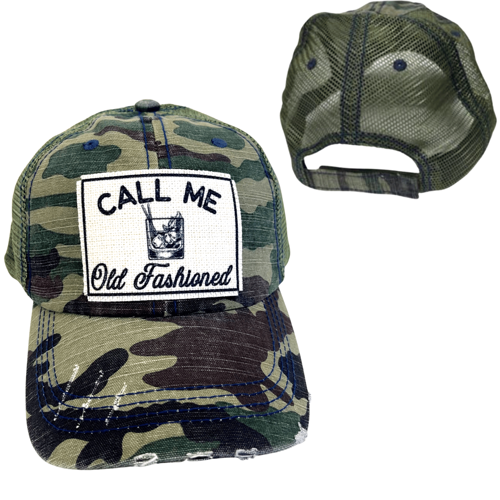 “Call Me Old Fashioned” Distressed Cap - Wander Together Outfitters