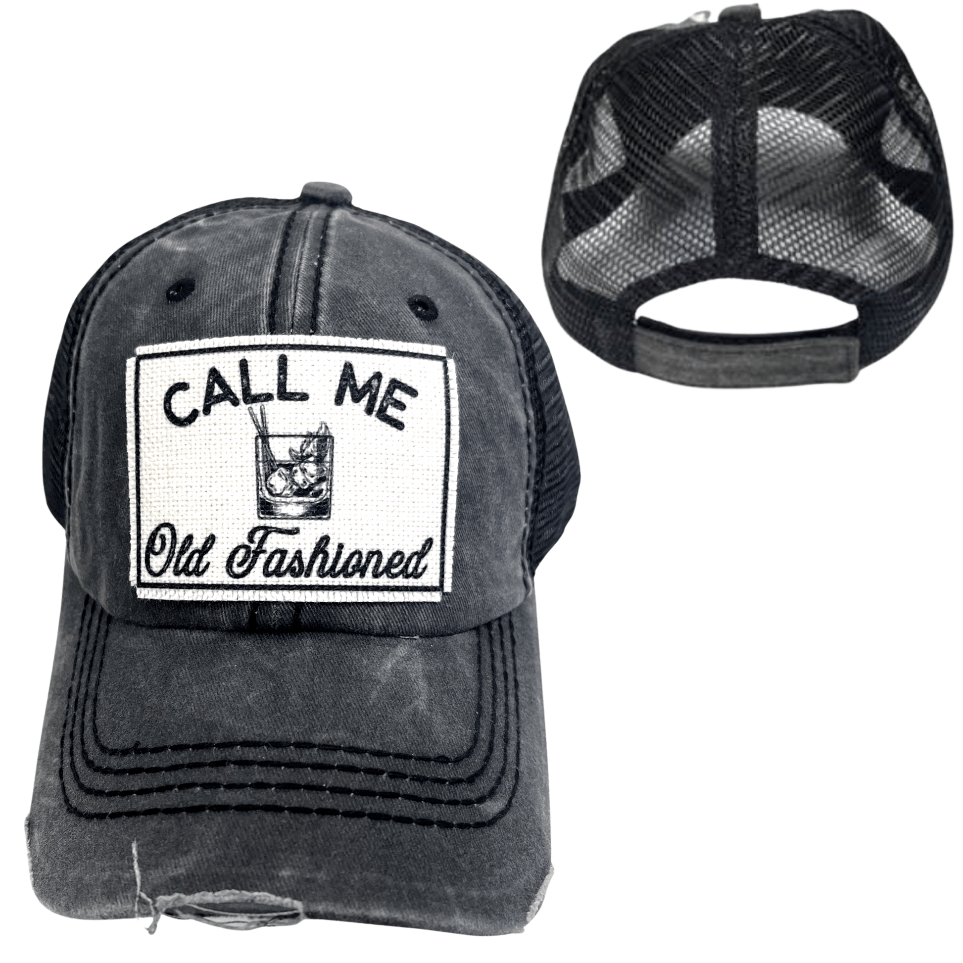 “Call Me Old Fashioned” Distressed Cap - Wander Together Outfitters