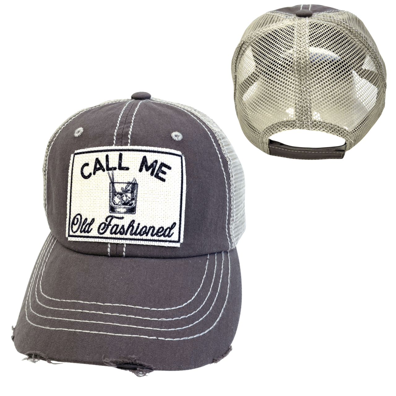“Call Me Old Fashioned” Distressed Cap - Wander Together Outfitters