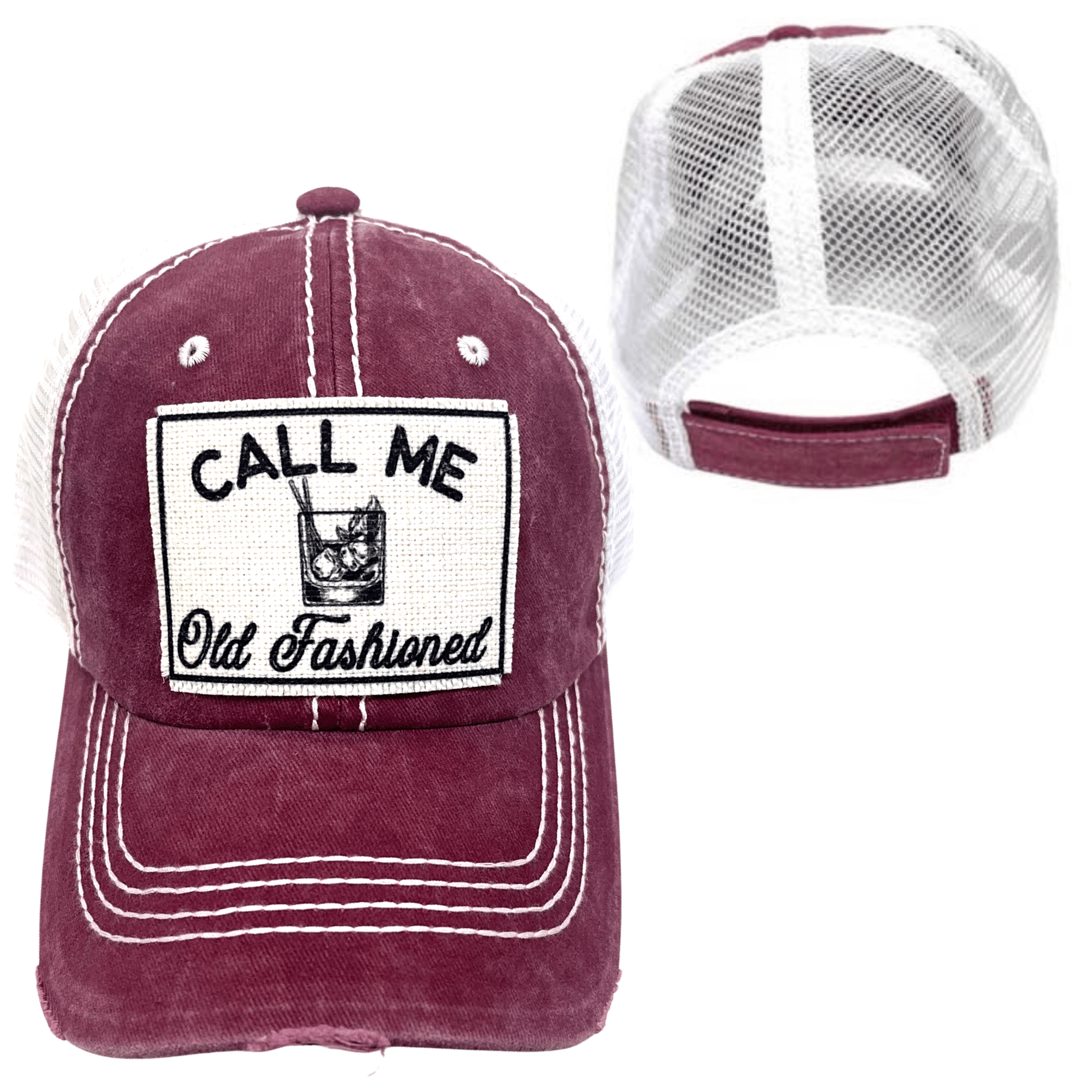 “Call Me Old Fashioned” Distressed Cap - Wander Together Outfitters