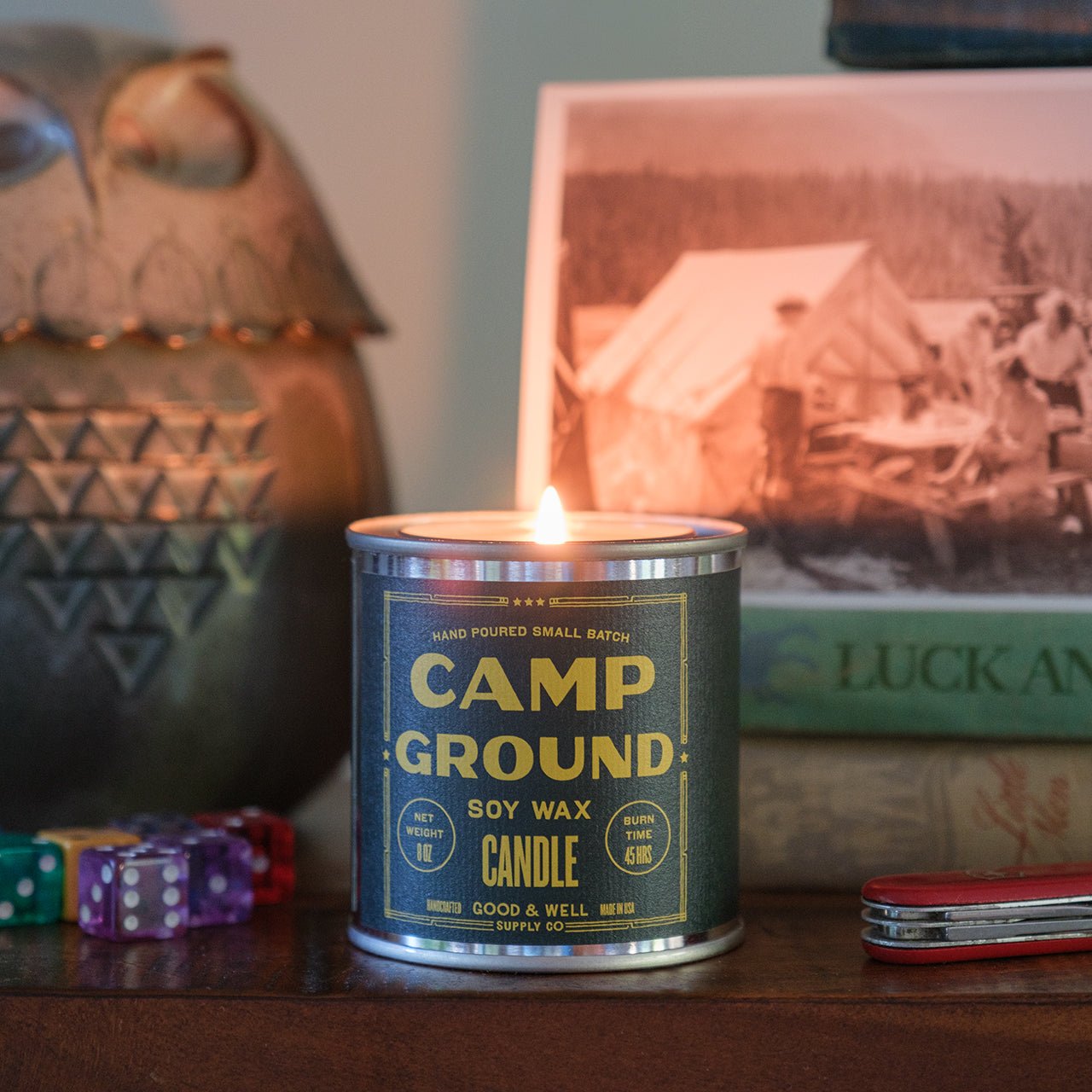 Camp Ground Happy Place Candle - Wander Together Outfitters
