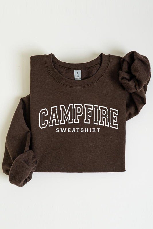 “Campfire Sweatshirt” Fleece Sweatshirts (Various Colors) - Wander Together Outfitters