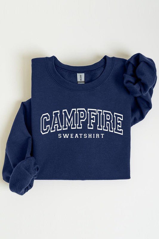 “Campfire Sweatshirt” Fleece Sweatshirts (Various Colors) - Wander Together Outfitters