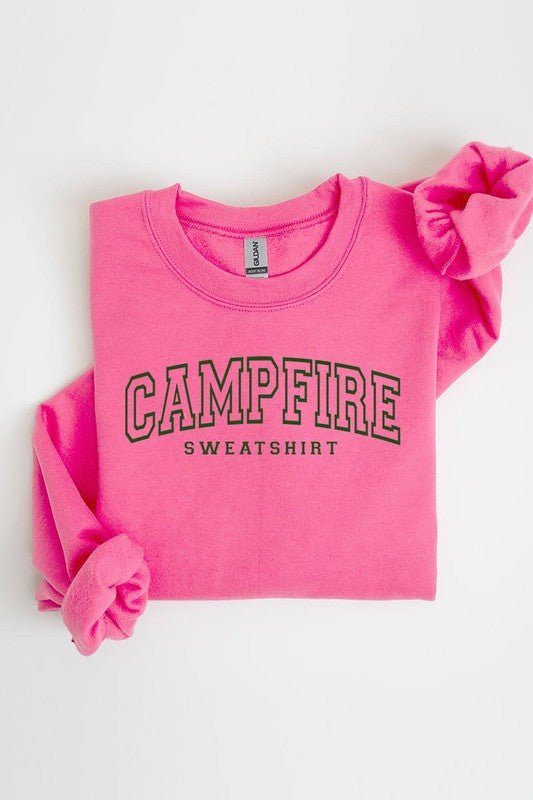 “Campfire Sweatshirt” Fleece Sweatshirts (Various Colors) - Wander Together Outfitters