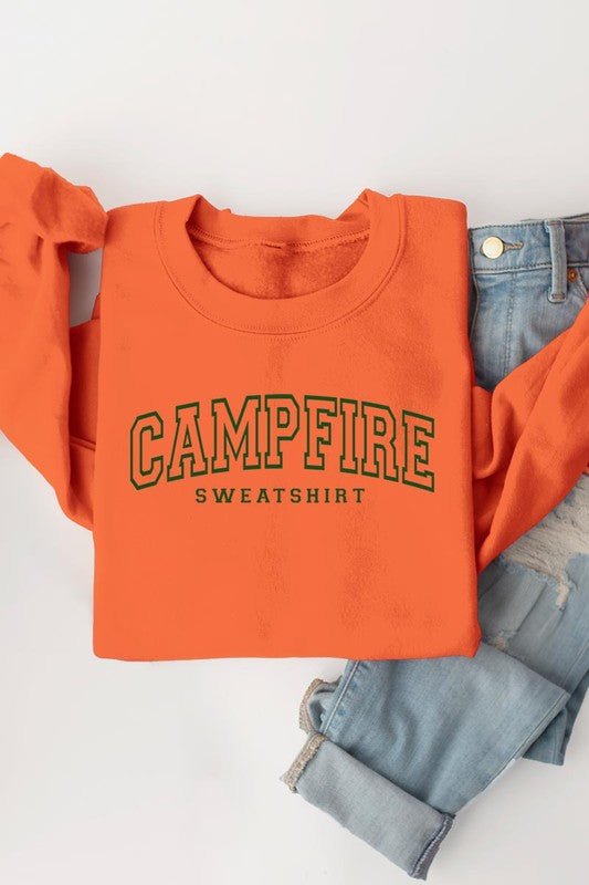 “Campfire Sweatshirt” Fleece Sweatshirts (Various Colors) - Wander Together Outfitters