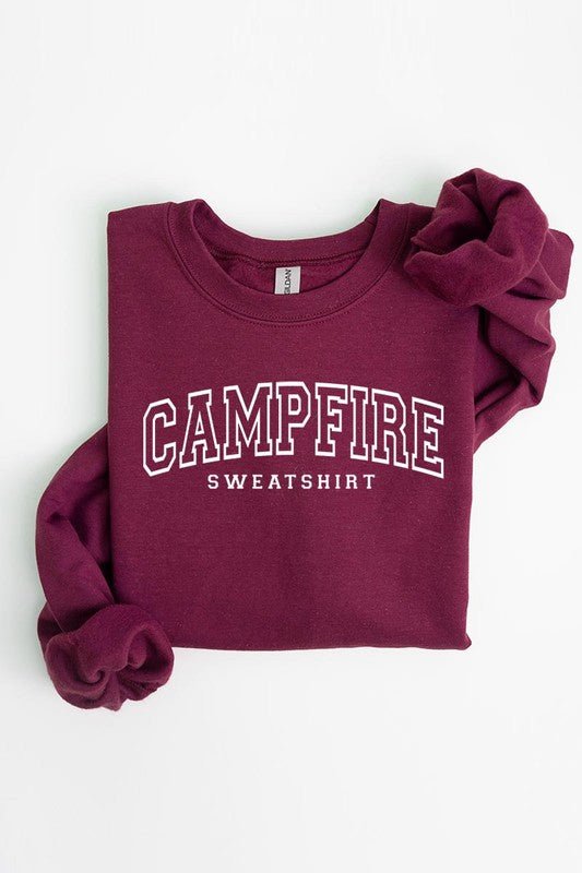 “Campfire Sweatshirt” Fleece Sweatshirts (Various Colors) - Wander Together Outfitters