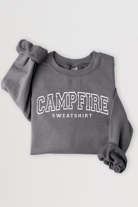 “Campfire Sweatshirt” Fleece Sweatshirts (Various Colors) - Wander Together Outfitters
