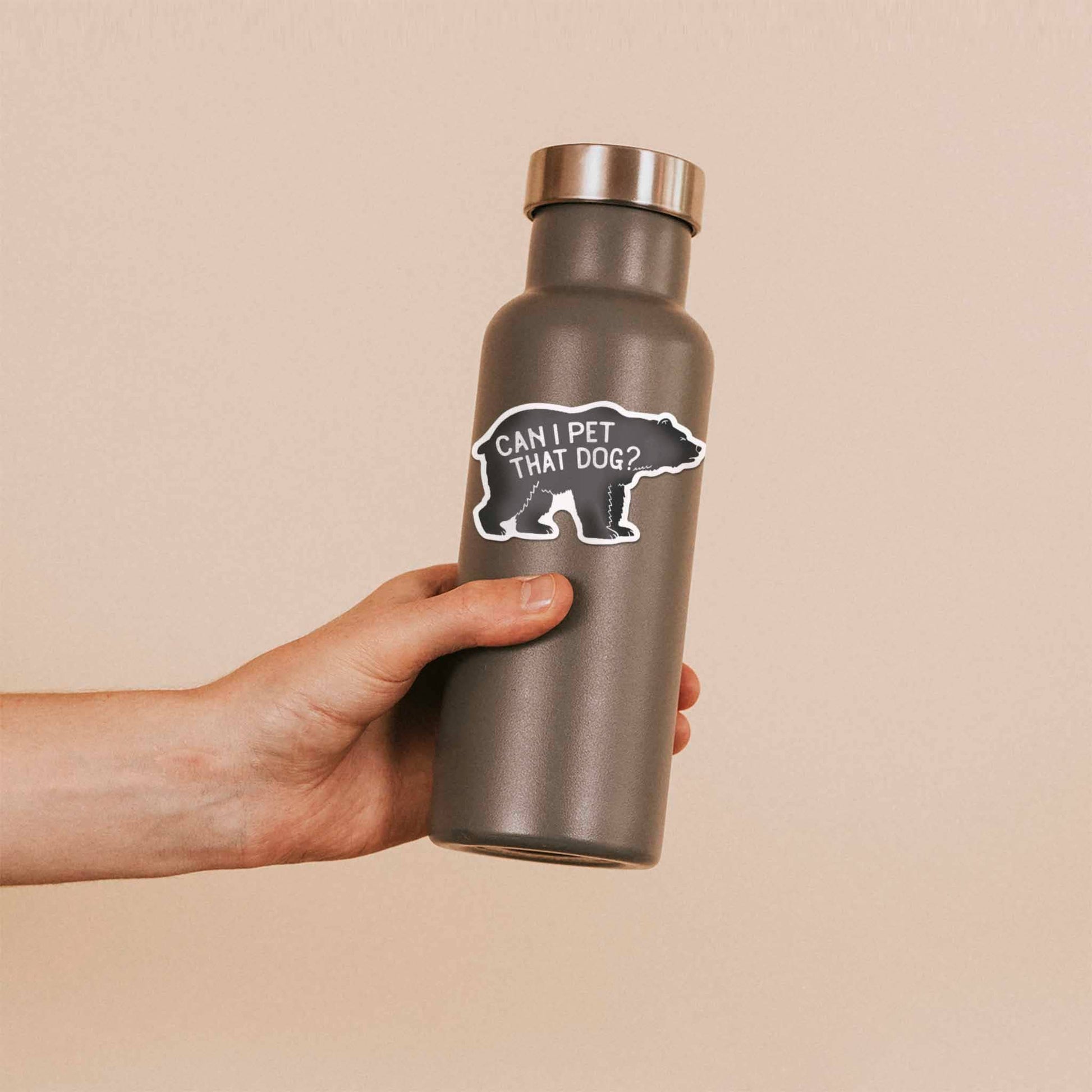 "Can I Pet That Dog" Funny Meme Sticker - Wander Together Outfitters
