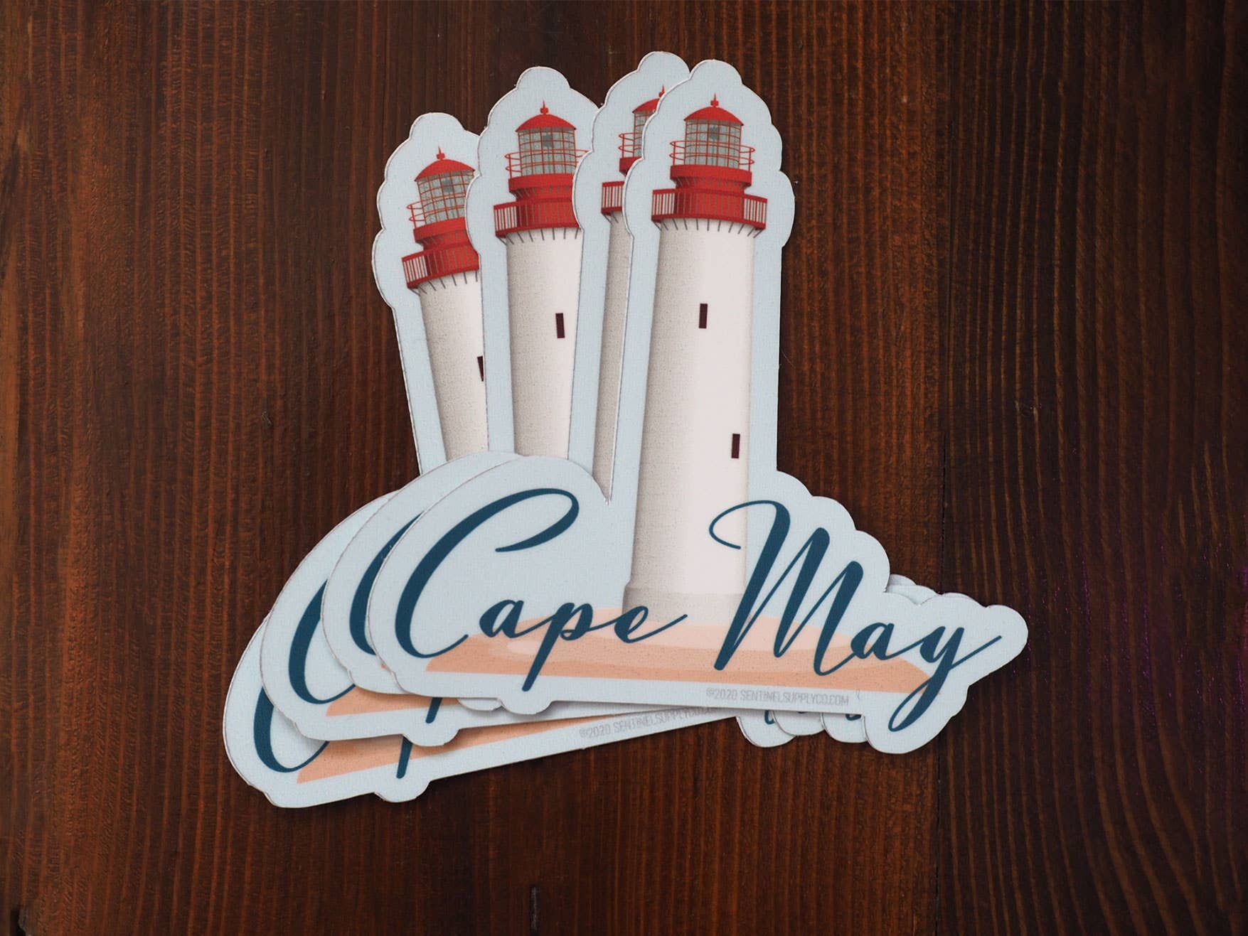 Cape May NJ Sticker with Cape May Lighthouse - Wander Together Outfitters