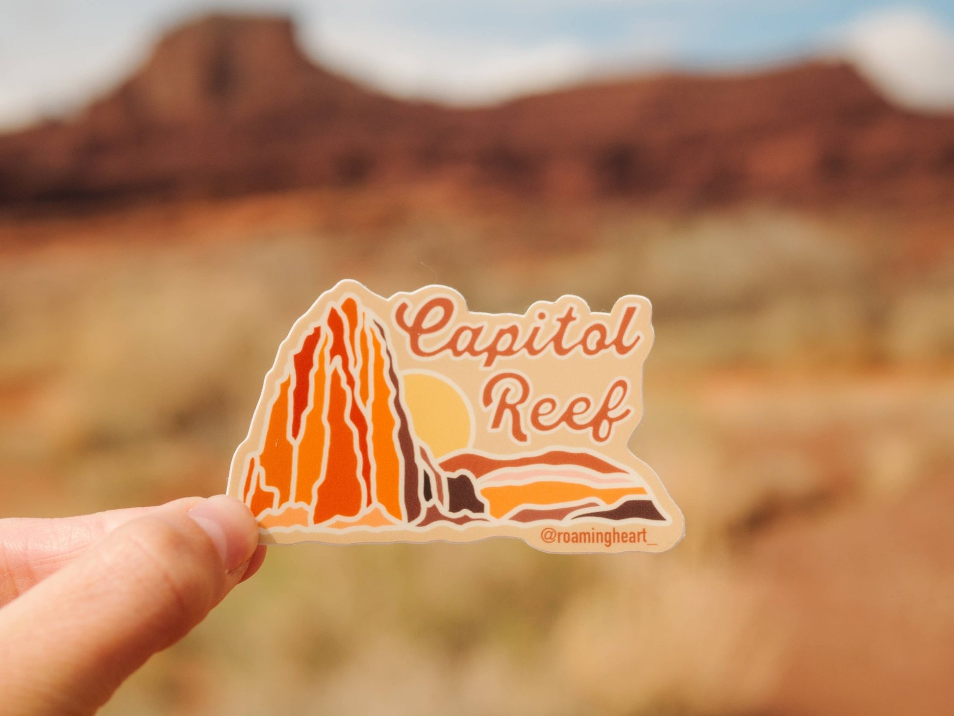 Capitol Reef Cathedral Stained Glass Vinyl Sticker - Wander Together Outfitters