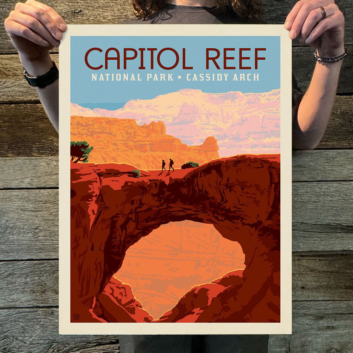 Capitol Reef National Park: Cassidy Arch (63 National Parks) Art Print - Wander Together Outfitters