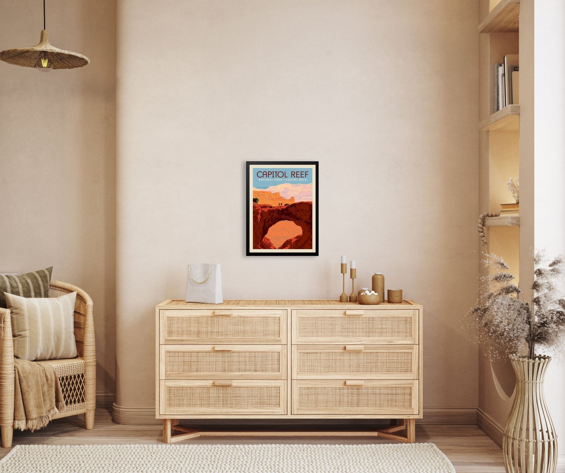 Capitol Reef National Park: Cassidy Arch (63 National Parks) Art Print - Wander Together Outfitters