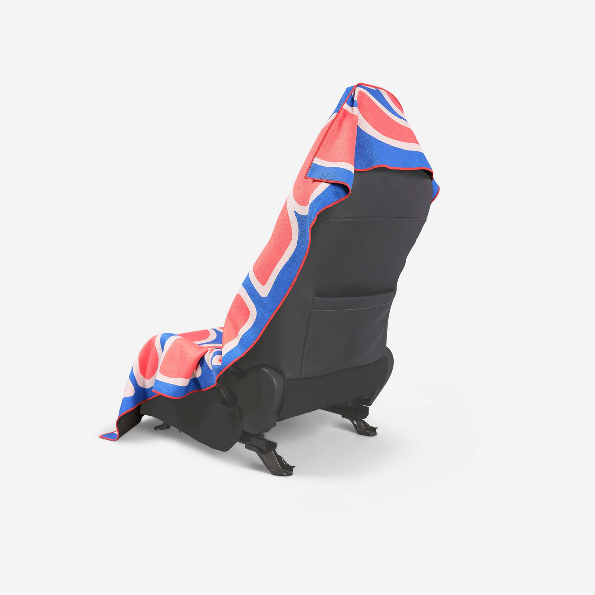 Car Seat Cover Towel: Wild Flowers Stellar Blue Red - Wander Together Outfitters