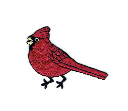 Cardinal Red Bird Iron On Patch - Wander Together Outfitters