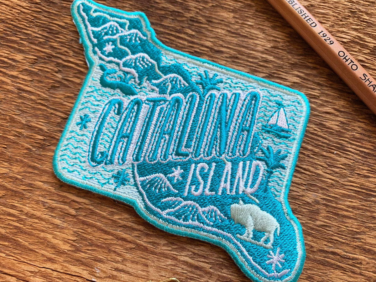 Catalina Island Embroidered Iron On Patch - Wander Together Outfitters