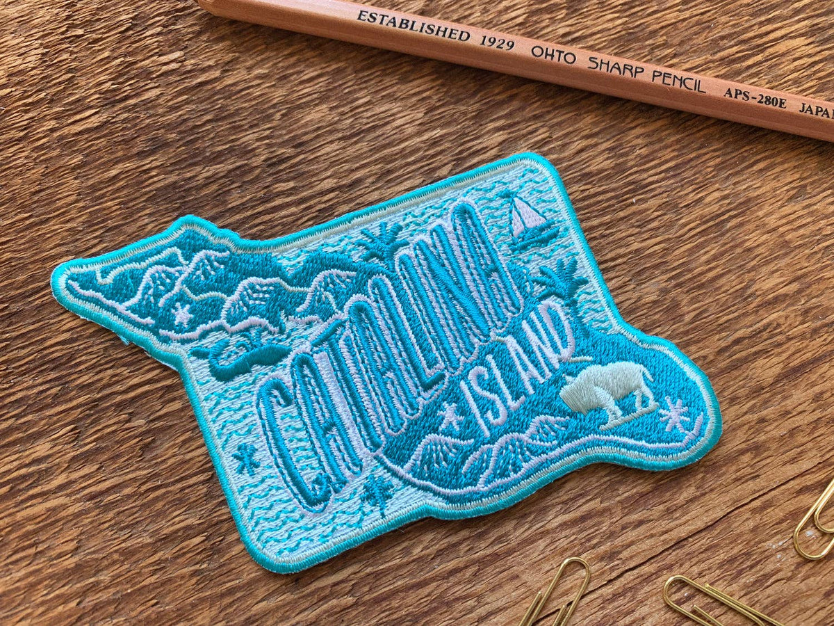 Catalina Island Embroidered Iron On Patch - Wander Together Outfitters