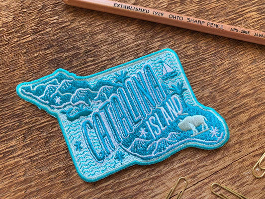 Catalina Island Embroidered Iron On Patch - Wander Together Outfitters
