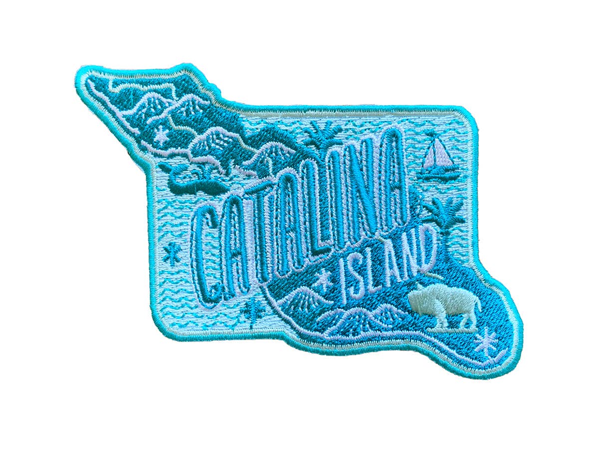 Catalina Island Embroidered Iron On Patch - Wander Together Outfitters