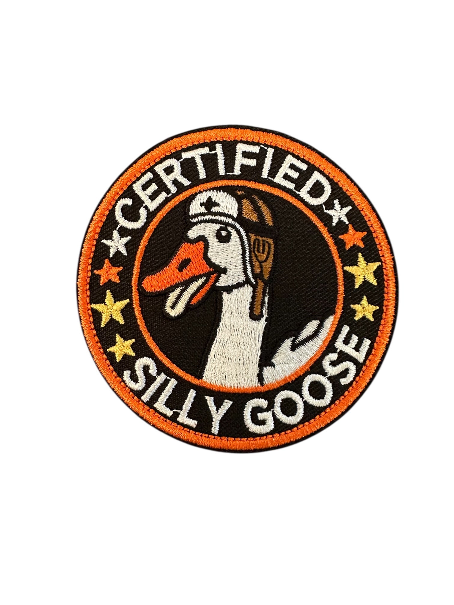“Certified Silly Goose” Iron On Embroidered Patch - Wander Together Outfitters