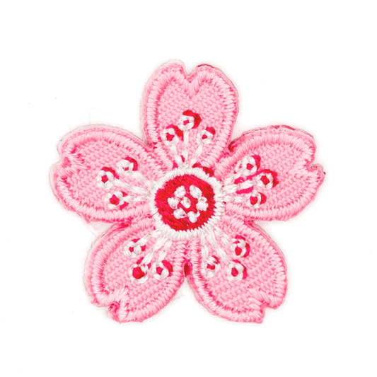 Cherry Blossom Embroidered Sticker Patch - Wander Together Outfitters