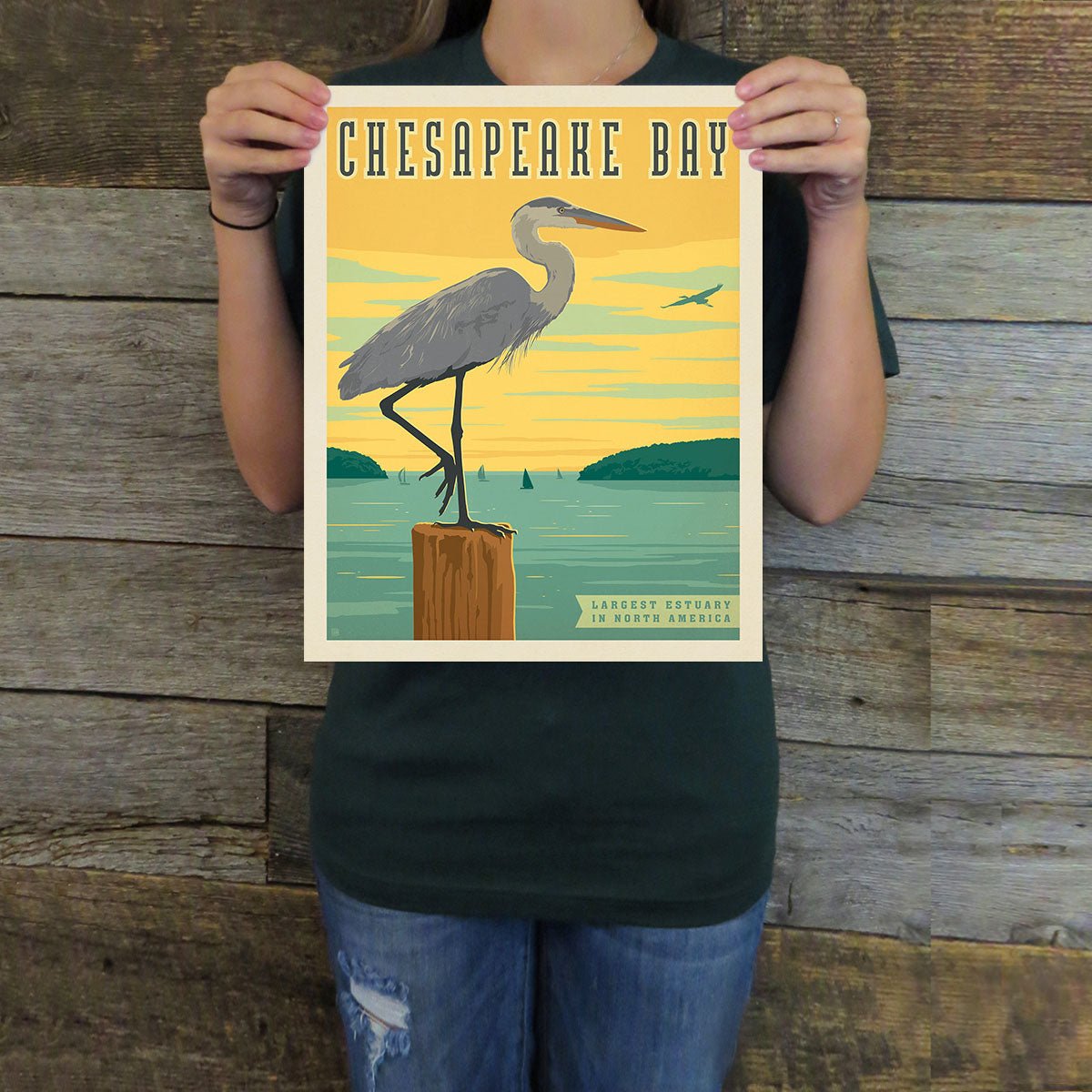 Chesapeake Bay (American Travel) Art Print - Wander Together Outfitters