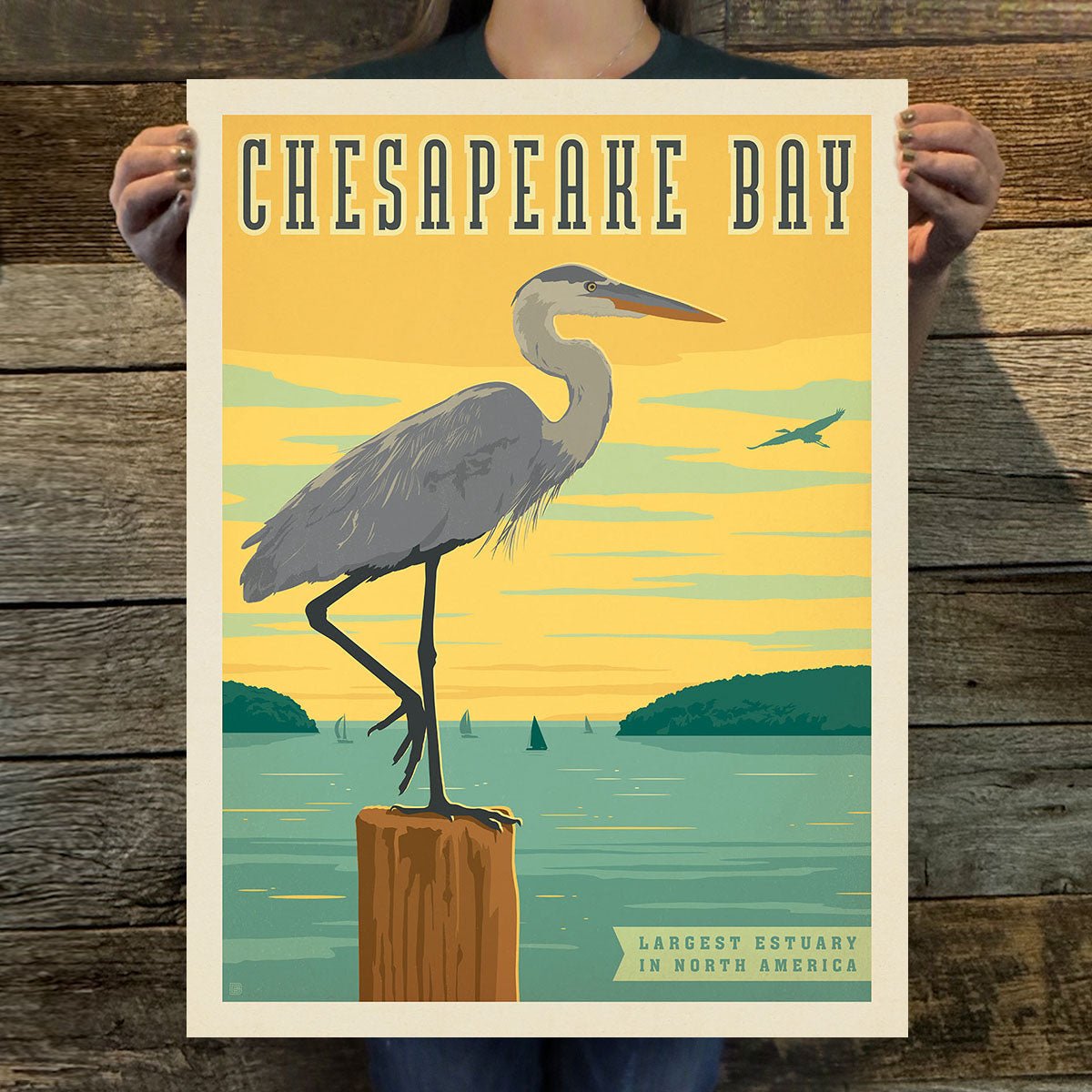Chesapeake Bay (American Travel) Art Print - Wander Together Outfitters
