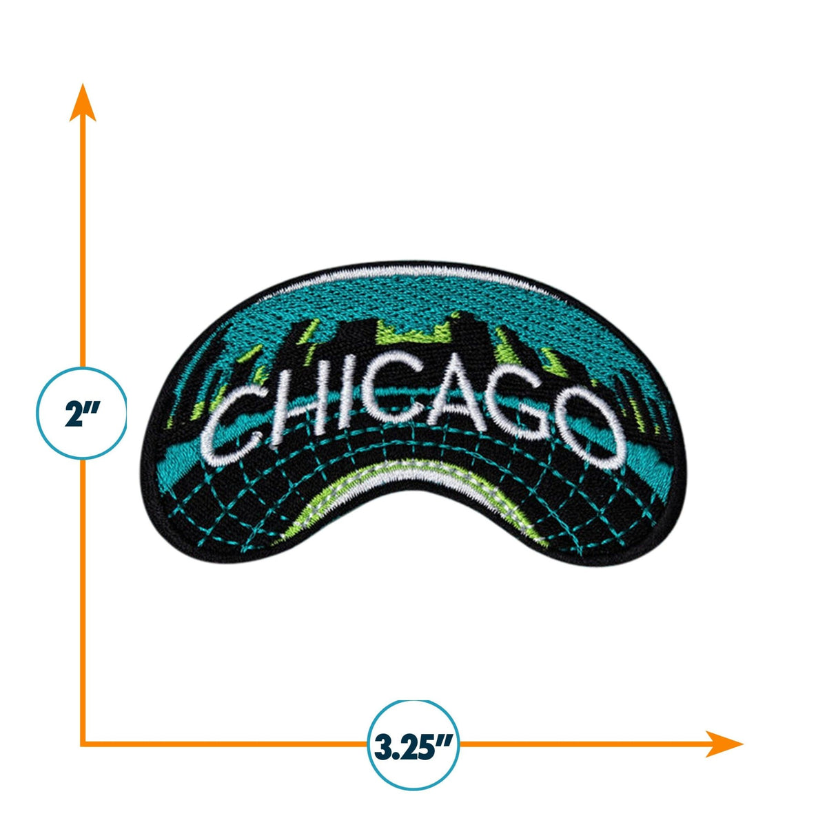 Chicago “Bean” Cloudgate Iron On Patch - Wander Together Outfitters