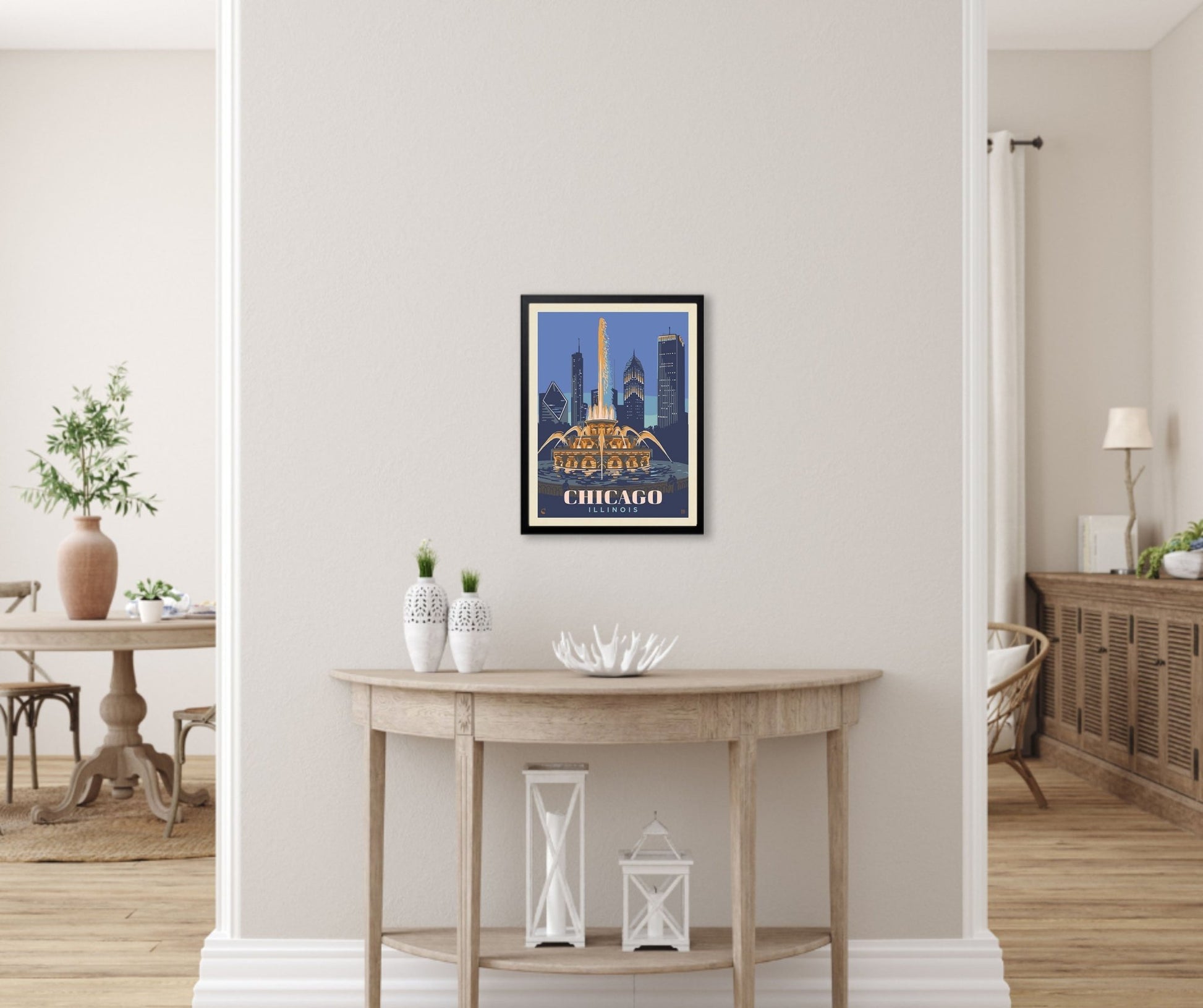 Chicago: Fountain of Light (American Travel) Art Print - Wander Together Outfitters