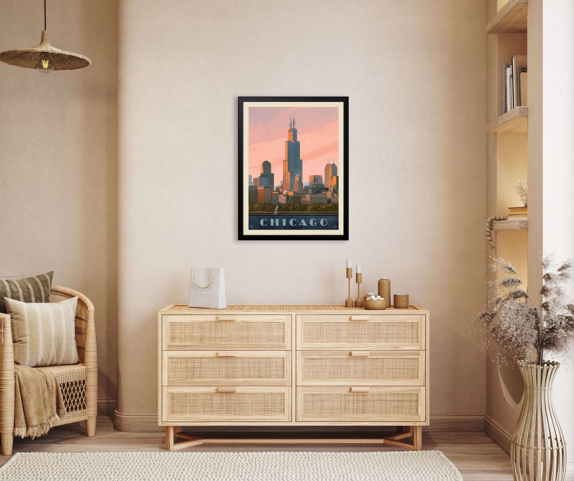 Chicago: Lake Michigan Art Print - Wander Together Outfitters