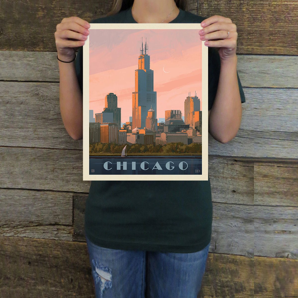 Chicago: Lake Michigan Art Print - Wander Together Outfitters