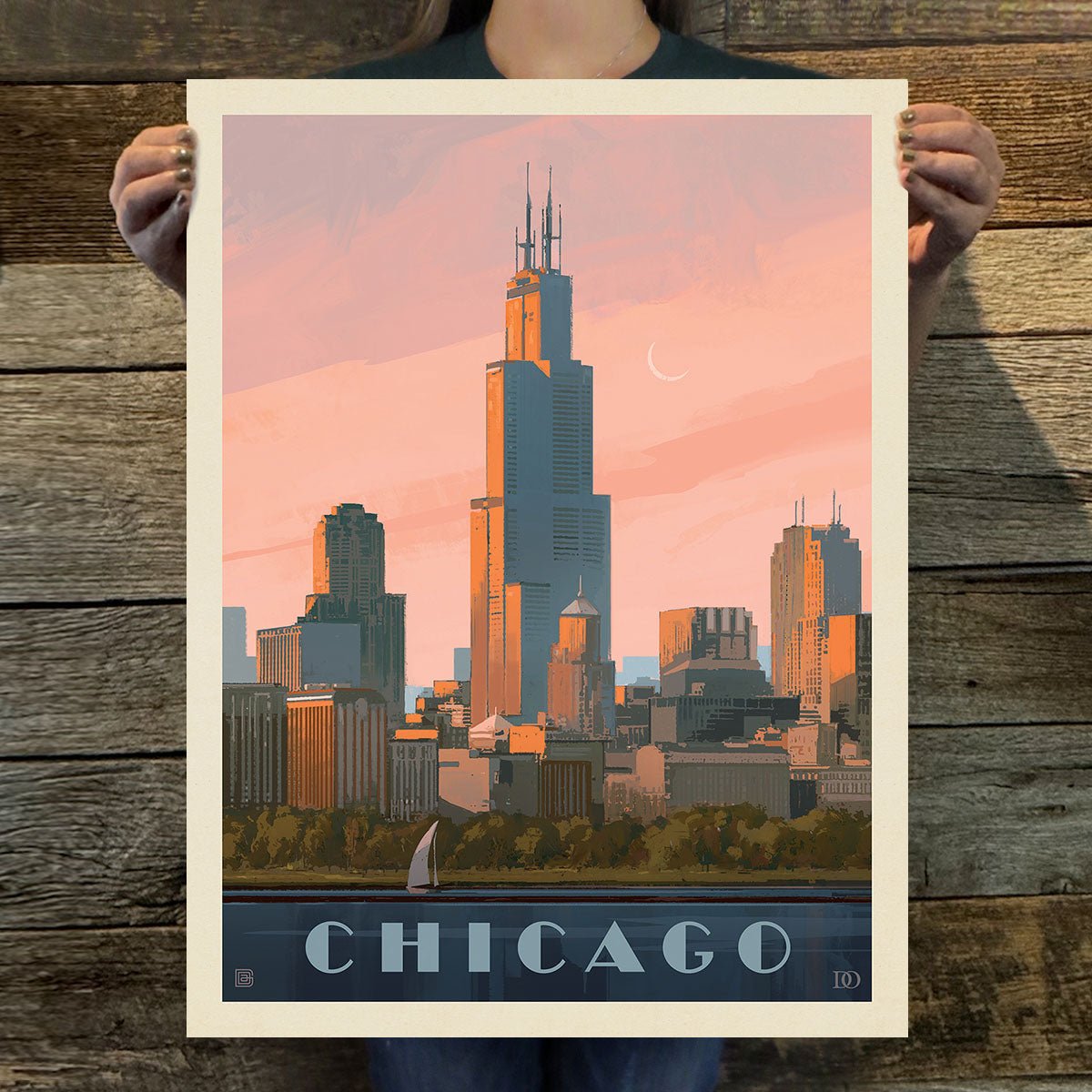 Chicago: Lake Michigan Art Print - Wander Together Outfitters