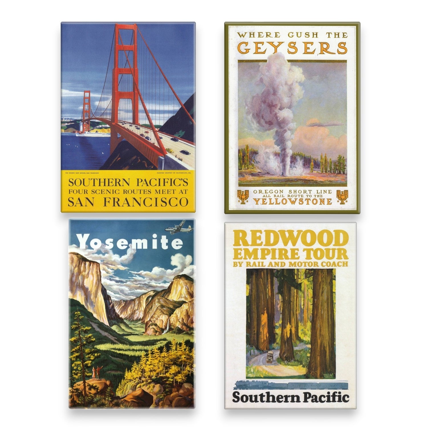 “Chicago - New York Central Lines" Magnet Travel Poster Reproduction - Wander Together Outfitters