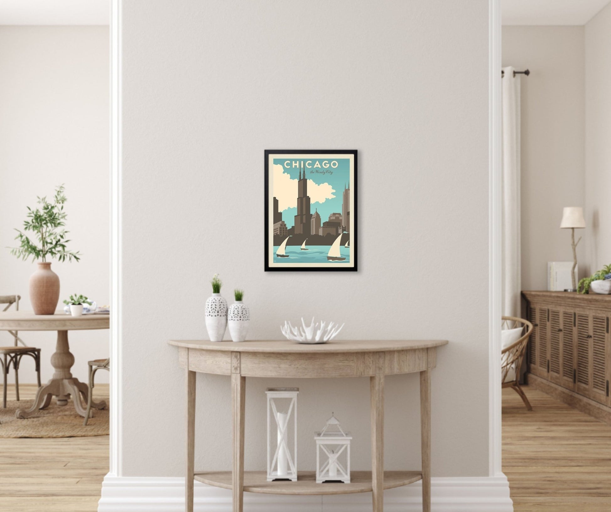 Chicago: Windy City (American Travel) Art Print - Wander Together Outfitters