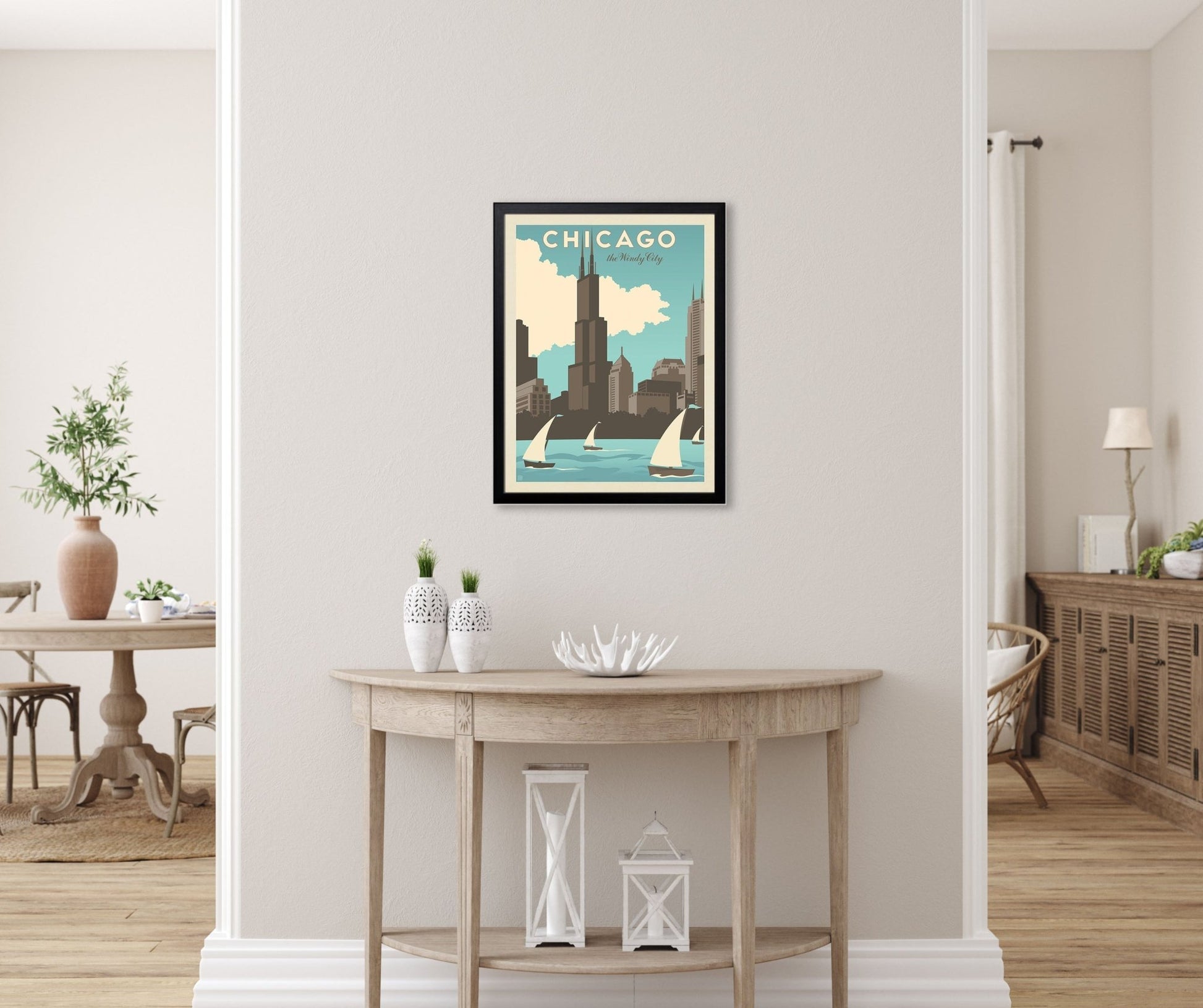 Chicago: Windy City (American Travel) Art Print - Wander Together Outfitters