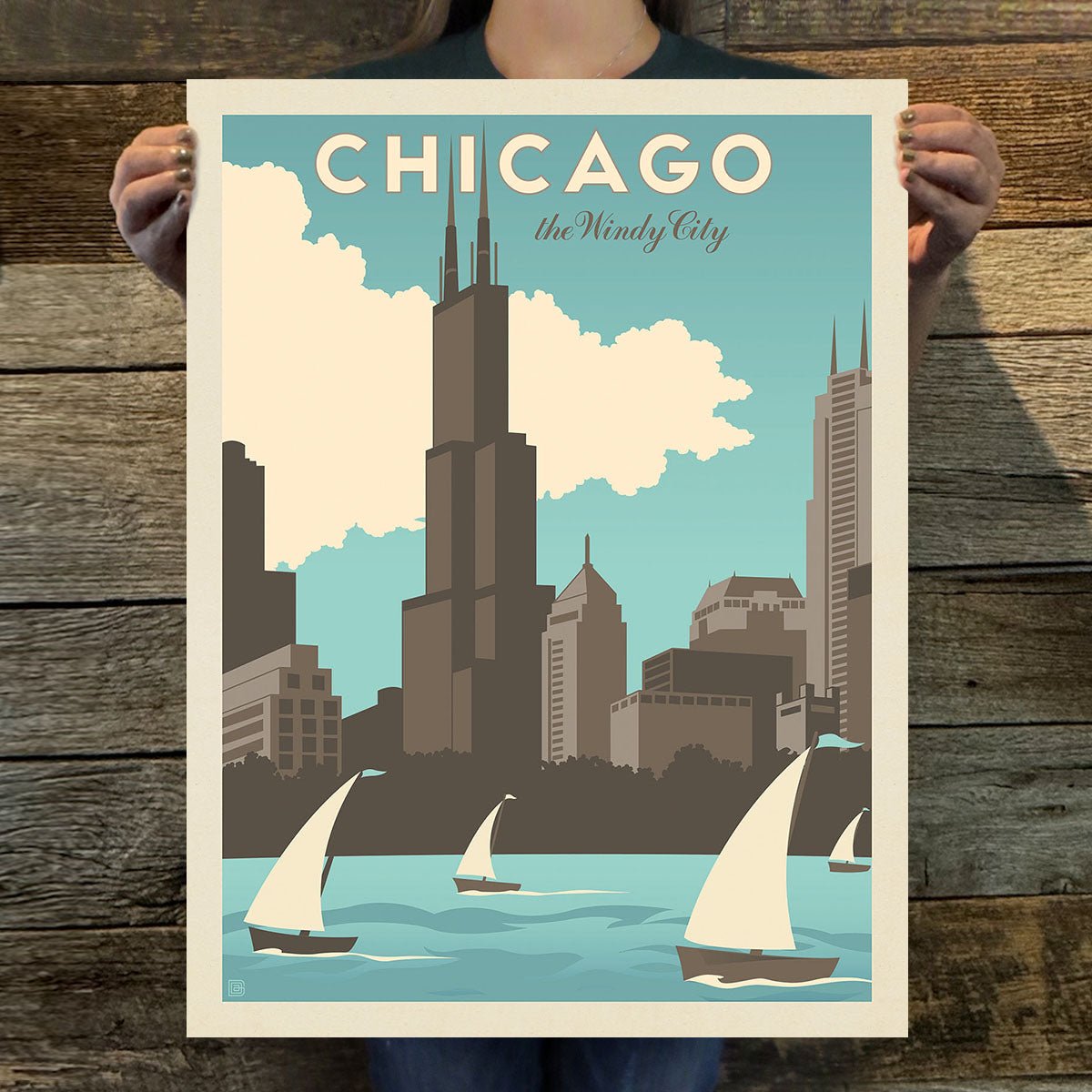 Chicago: Windy City (American Travel) Art Print - Wander Together Outfitters