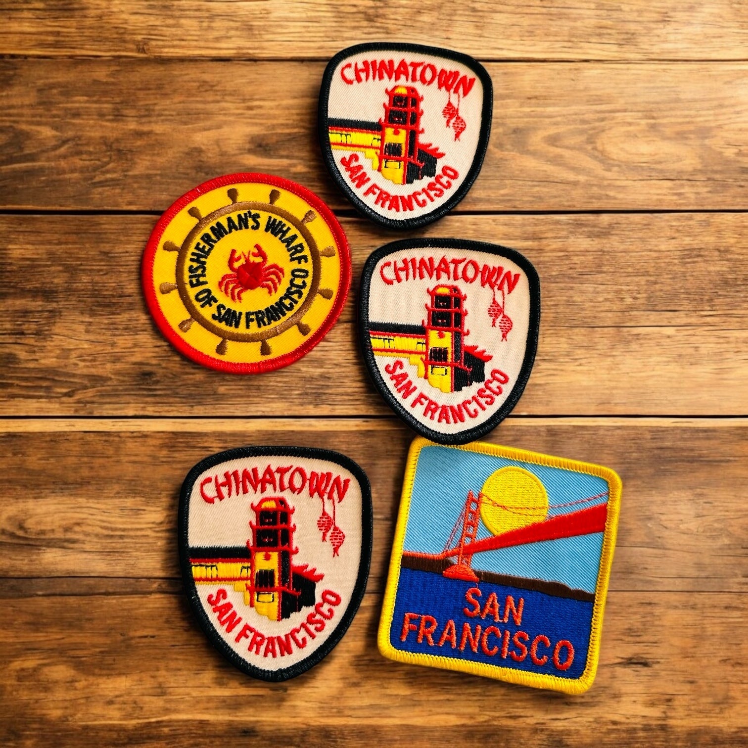 Chinatown San Francisco Embroidered Iron On Patch - Wander Together Outfitters