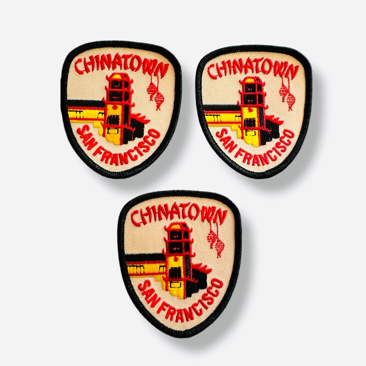 Chinatown San Francisco Embroidered Iron On Patch - Wander Together Outfitters