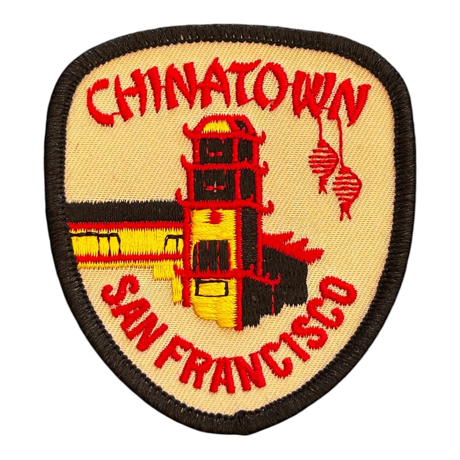 Chinatown San Francisco Embroidered Iron On Patch - Wander Together Outfitters