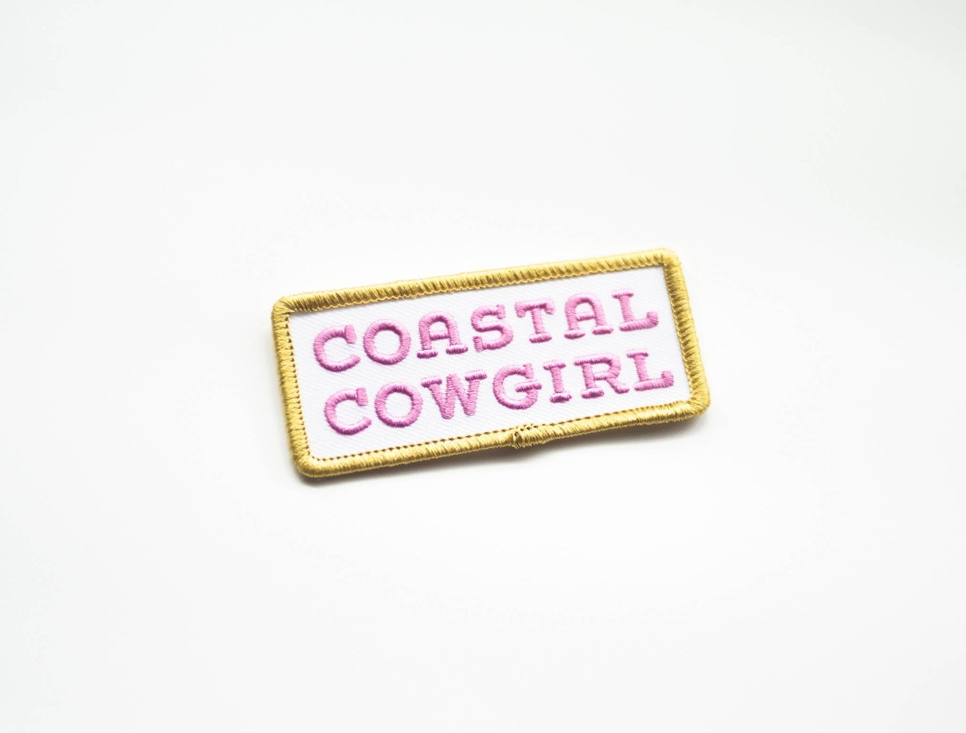 “Coastal Cowgirl”Embroidered Iron on Patch (Purple+Green) - Wander Together Outfitters