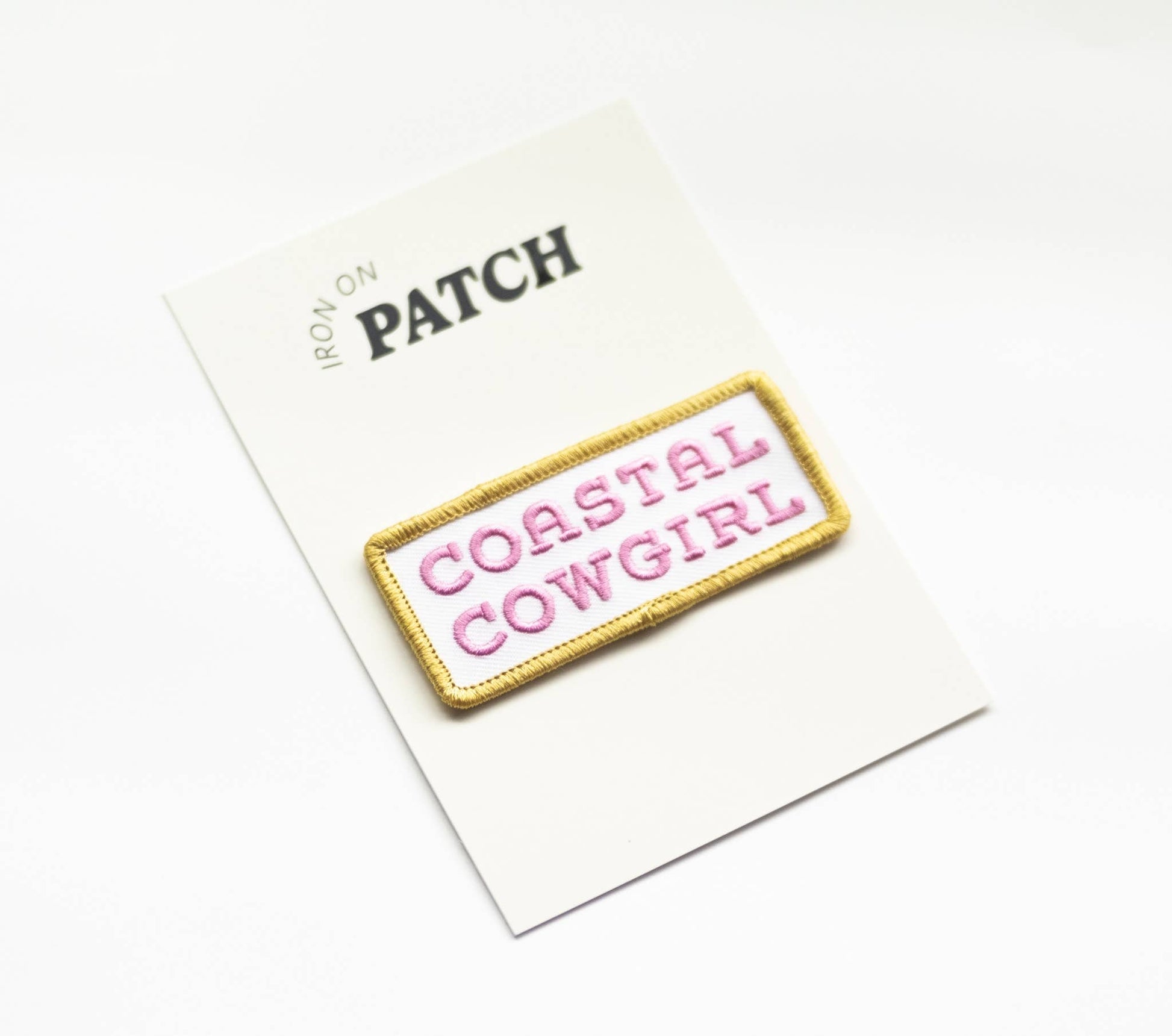 “Coastal Cowgirl”Embroidered Iron on Patch (Purple+Green) - Wander Together Outfitters