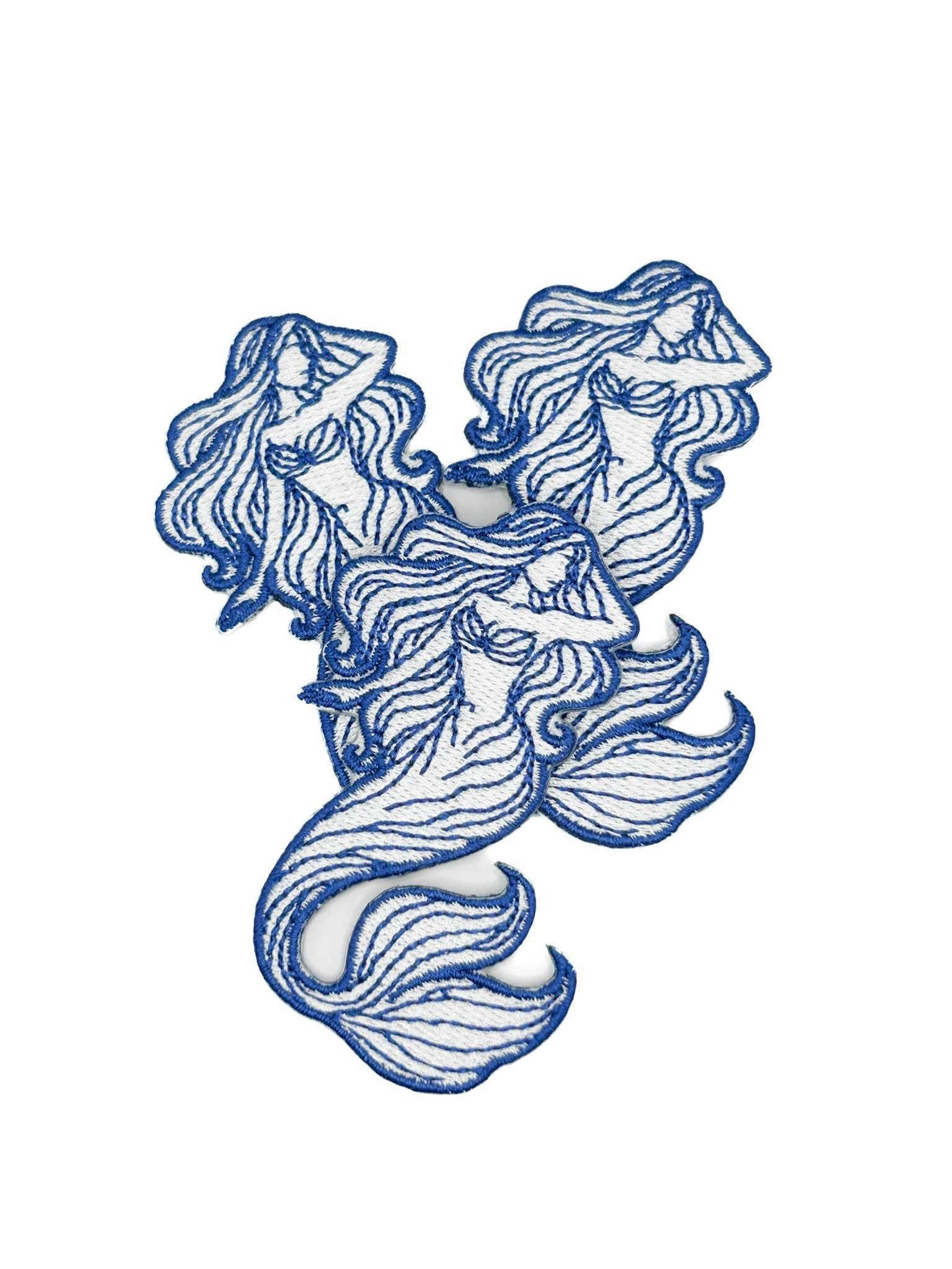 Coastal Mermaid Embroidered Iron On Patch - Wander Together Outfitters